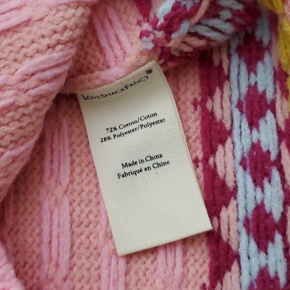 Loveshackfancy Crawley slim pullover Berry smash pink knit sweater S - Picture 10 of 13